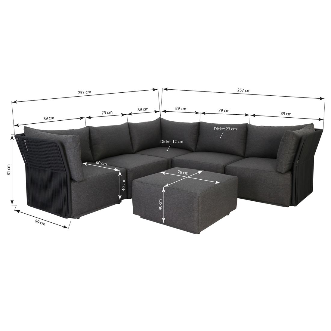 OUTLIV. Cadiz Ecklounge Rope/Olefin
