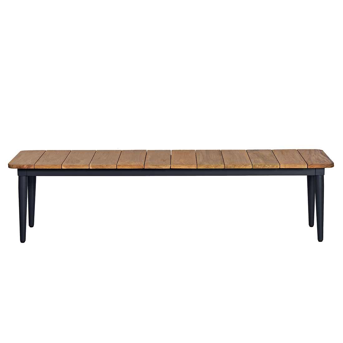 OUTLIV. Clark Gartenbank Aluminium/Teak