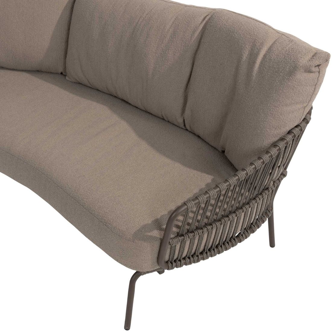 4Seasons Capalbio Loungebank Edelstahl/Rope/Olefin
