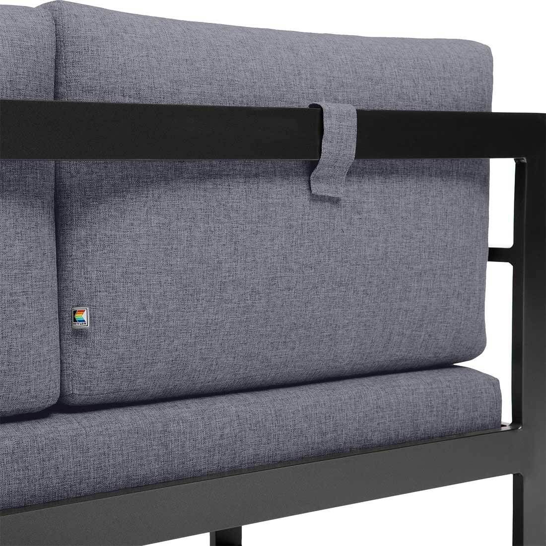 Kettler Ocean Casual Dining Dininglounge Tisch 112,5x112,5cm Aluminium/Polyester
