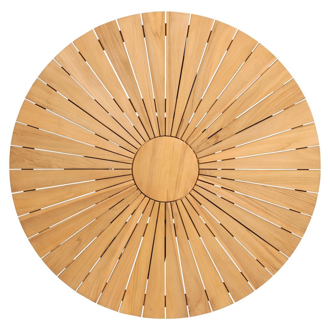 Interliving 7011 Gartentisch Ø140cm Aluminium/Teak