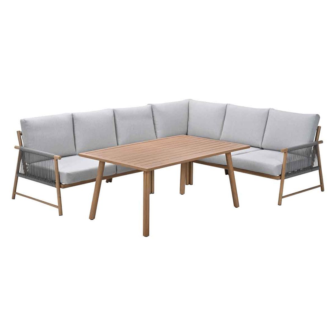Garden Impressions Bahama Dininglounge Tisch 160x95,5cm Aluminium/Rope/Polyester
