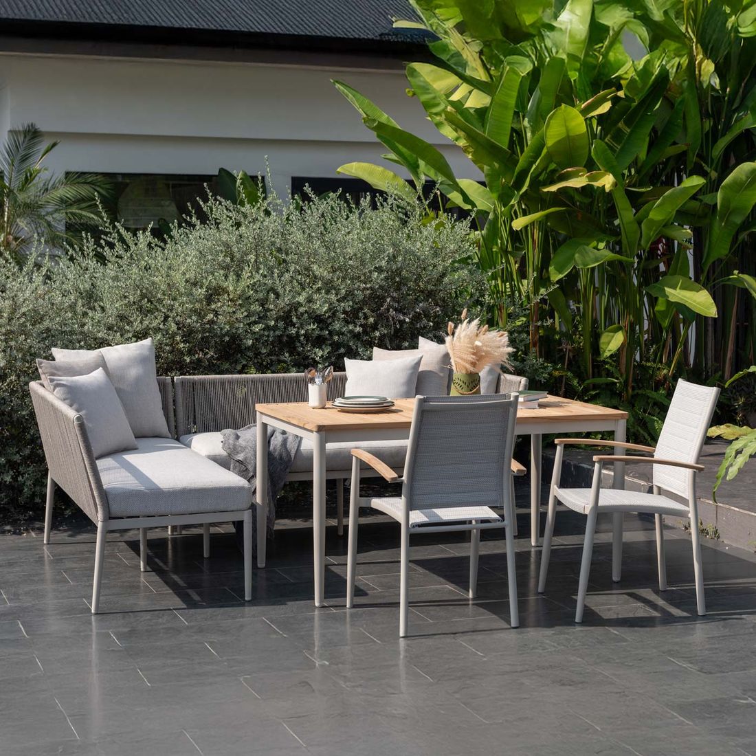 LifestyleGarden Topaz Diningsofa Aluminium/Rope/Olefin