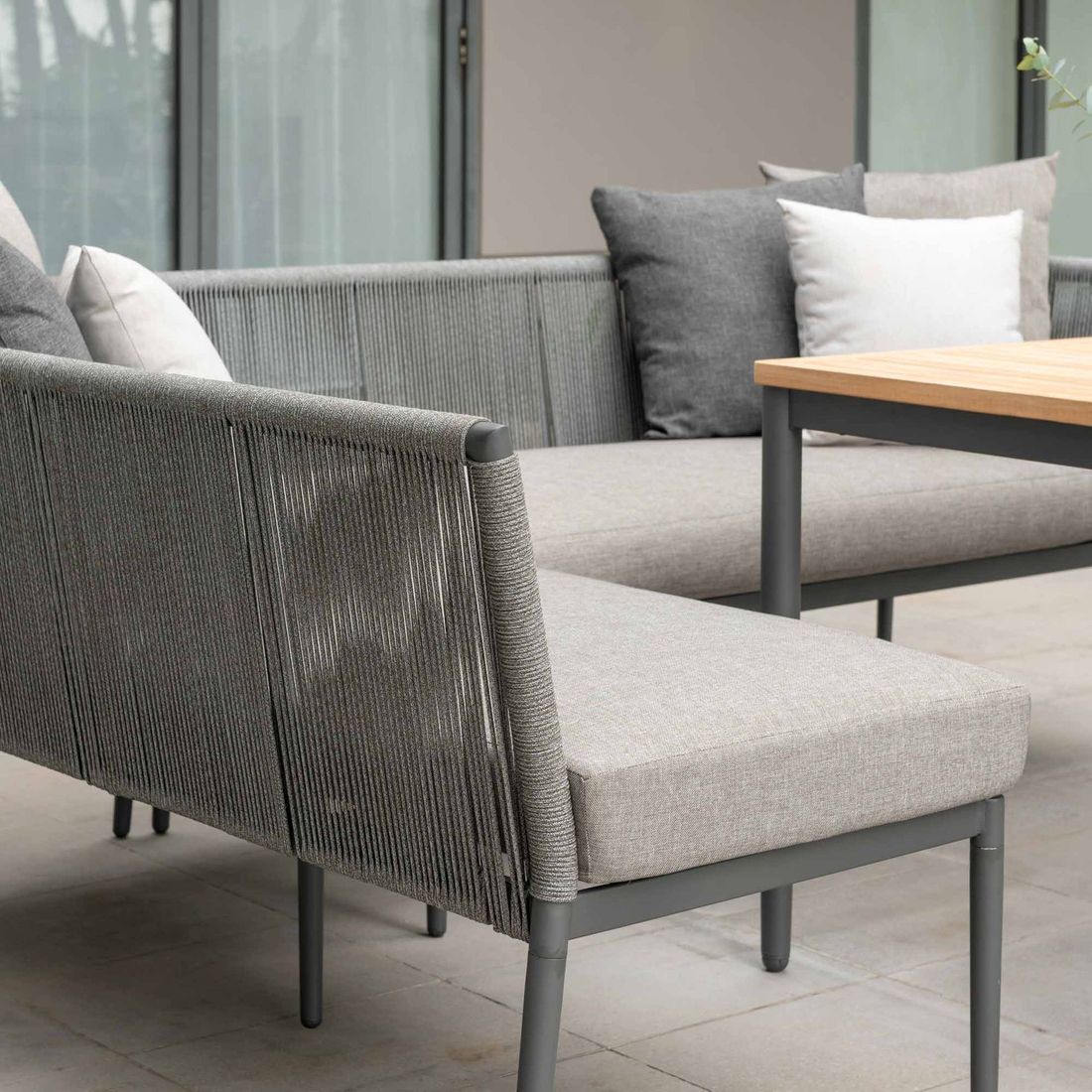 LifestyleGarden Topaz Gartenmöbel-Set L (6 Plätze) Tisch 144x90cm
