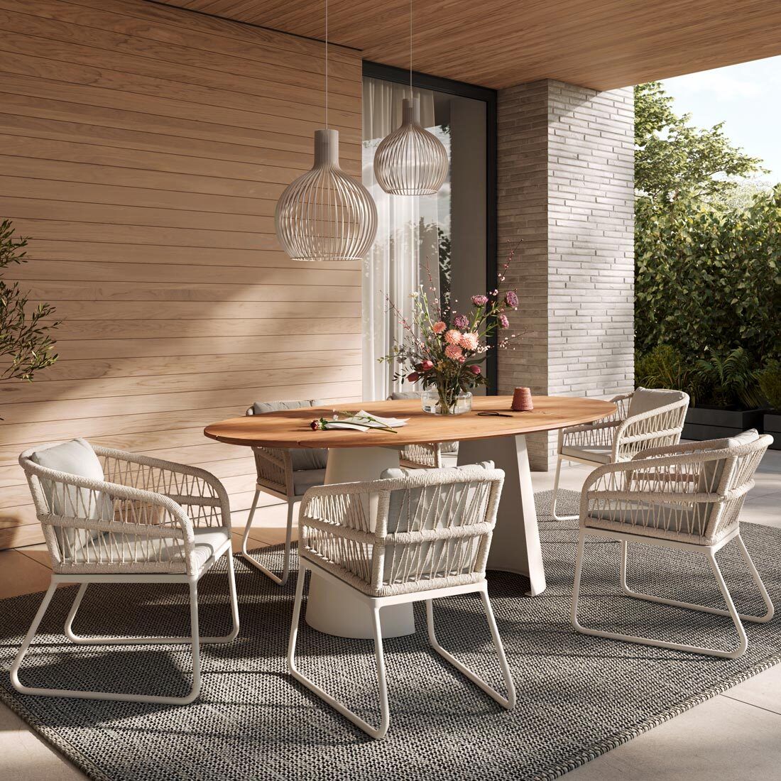 Musterring JustB! Gartentisch Aluminium/Teak