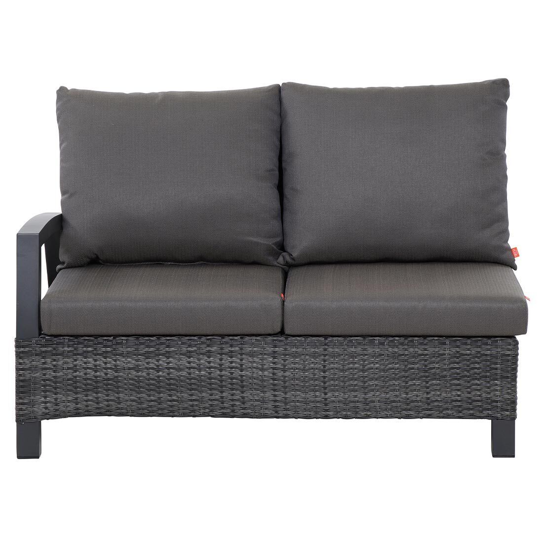 Siena Garden Taranto Dininglounge Tisch 140x85cm Aluminium/Gardino-Geflecht