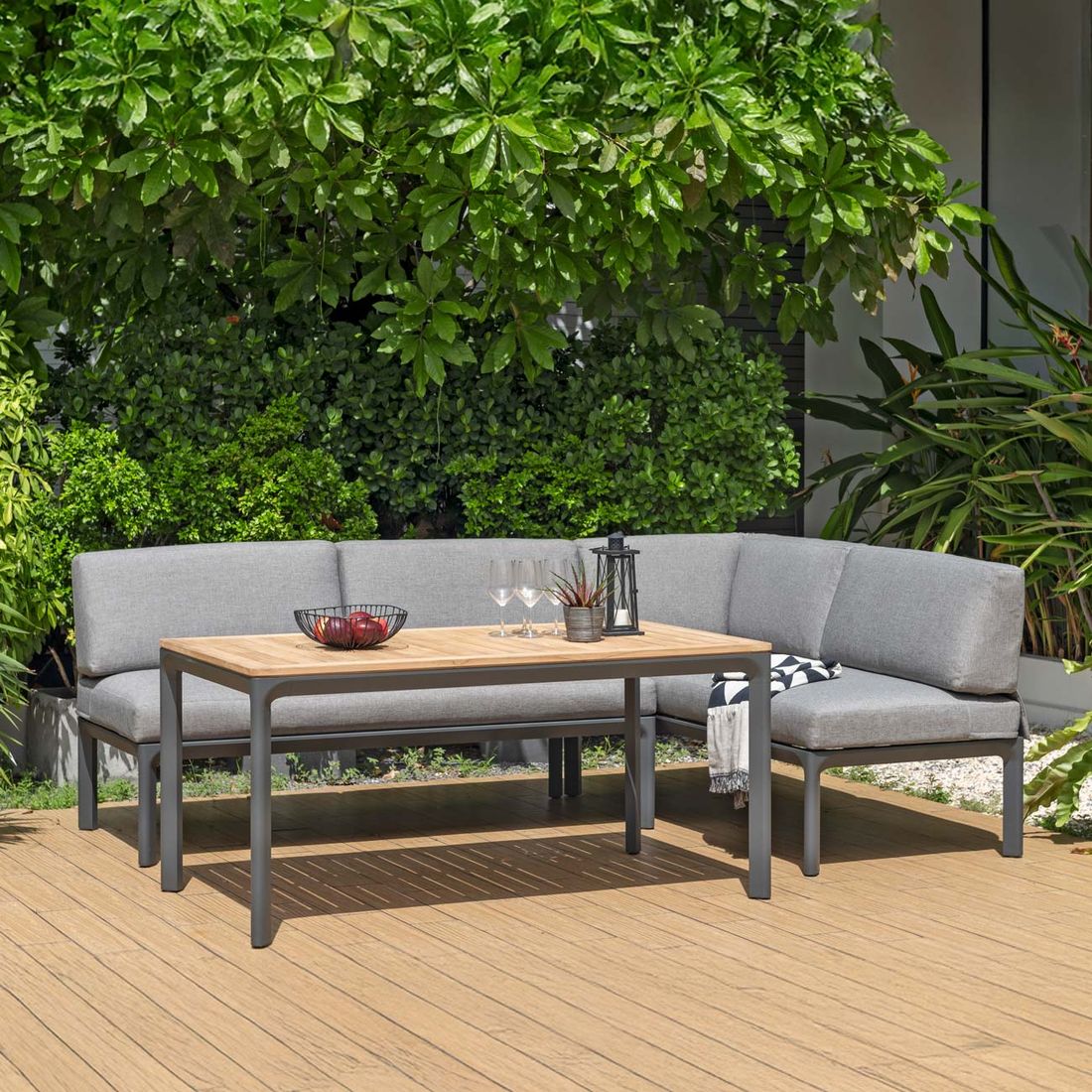 LifestyleGarden Dalgas Diningsofa Aluminium/Olefin