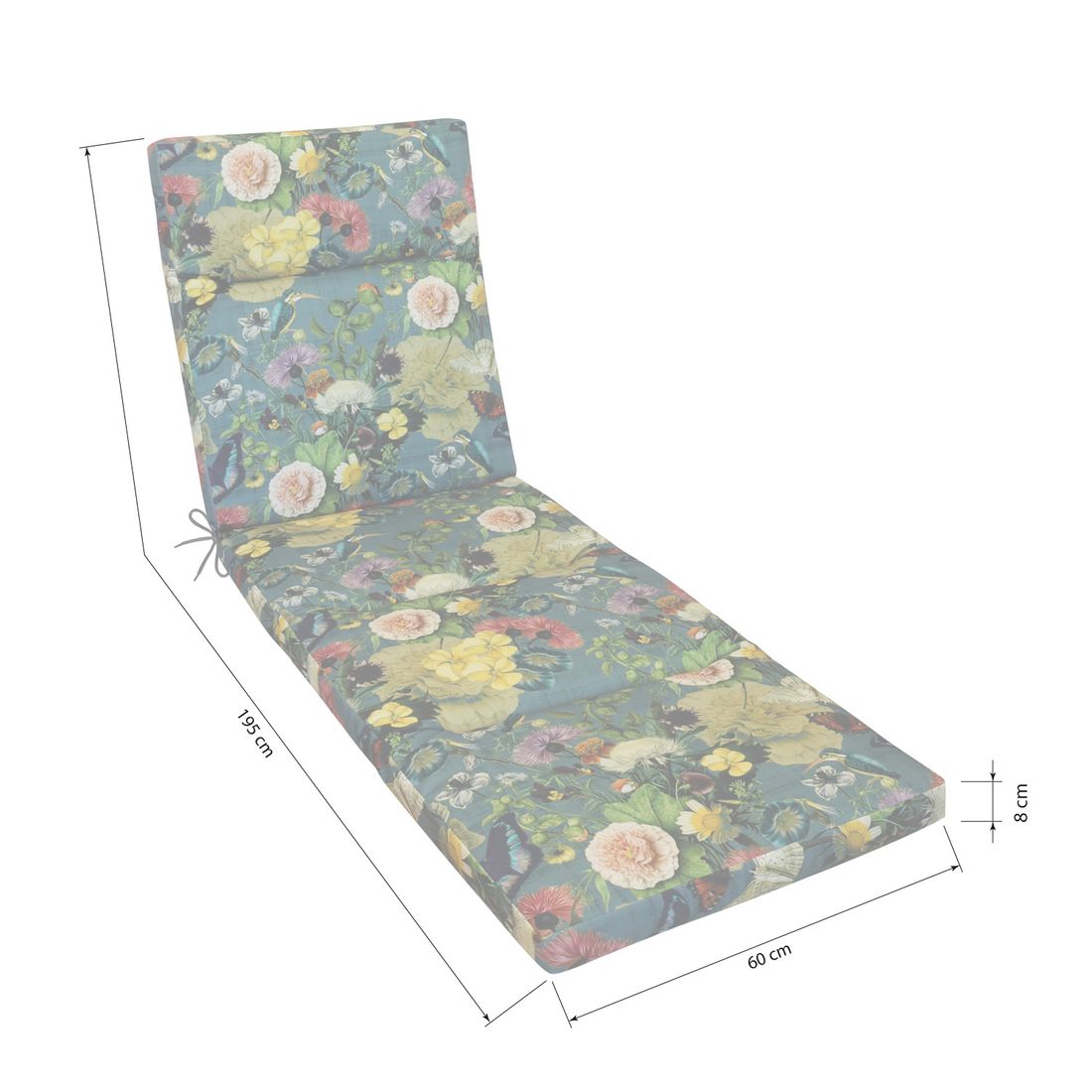 KETTtex Florida Gartenliegenauflage 60x195cm Kunstfaser