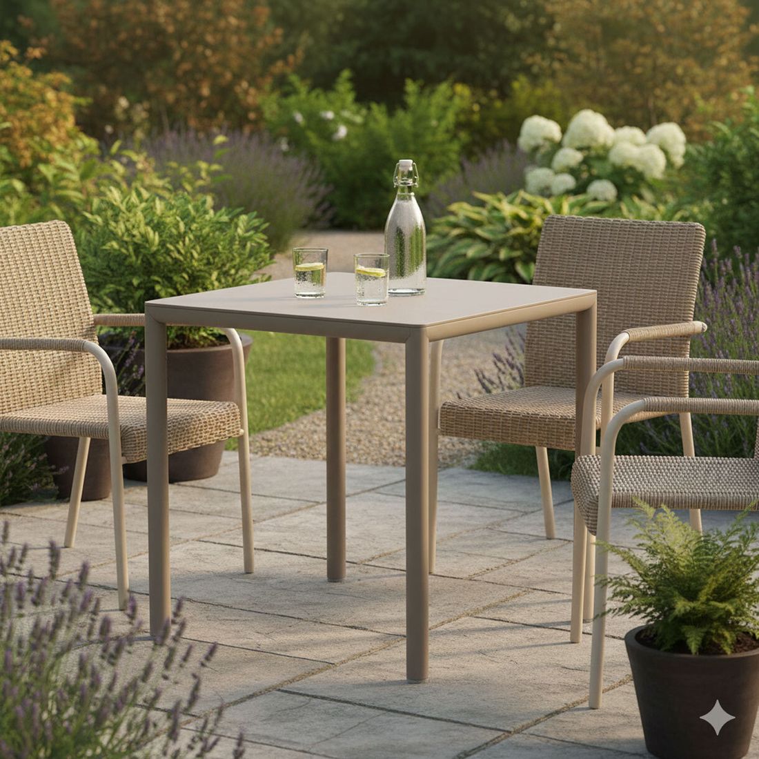 Nardi Piave Gartentisch Aluminium/HPL