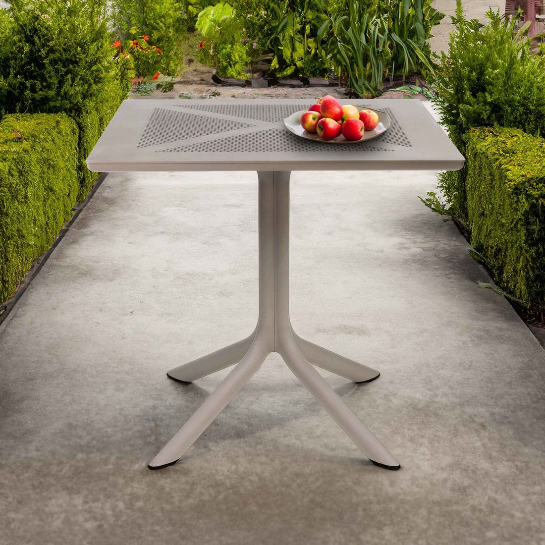 Nardi ClipX 80 Gartentisch 80x80cm Kunststoff/DurelTop