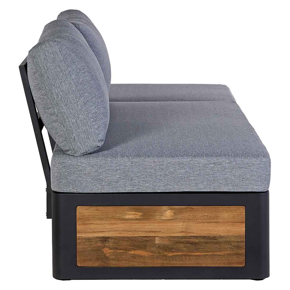 OUTLIV. Paros Loungeset inkl. Loungetisch Aluminium/Teak/Olefin