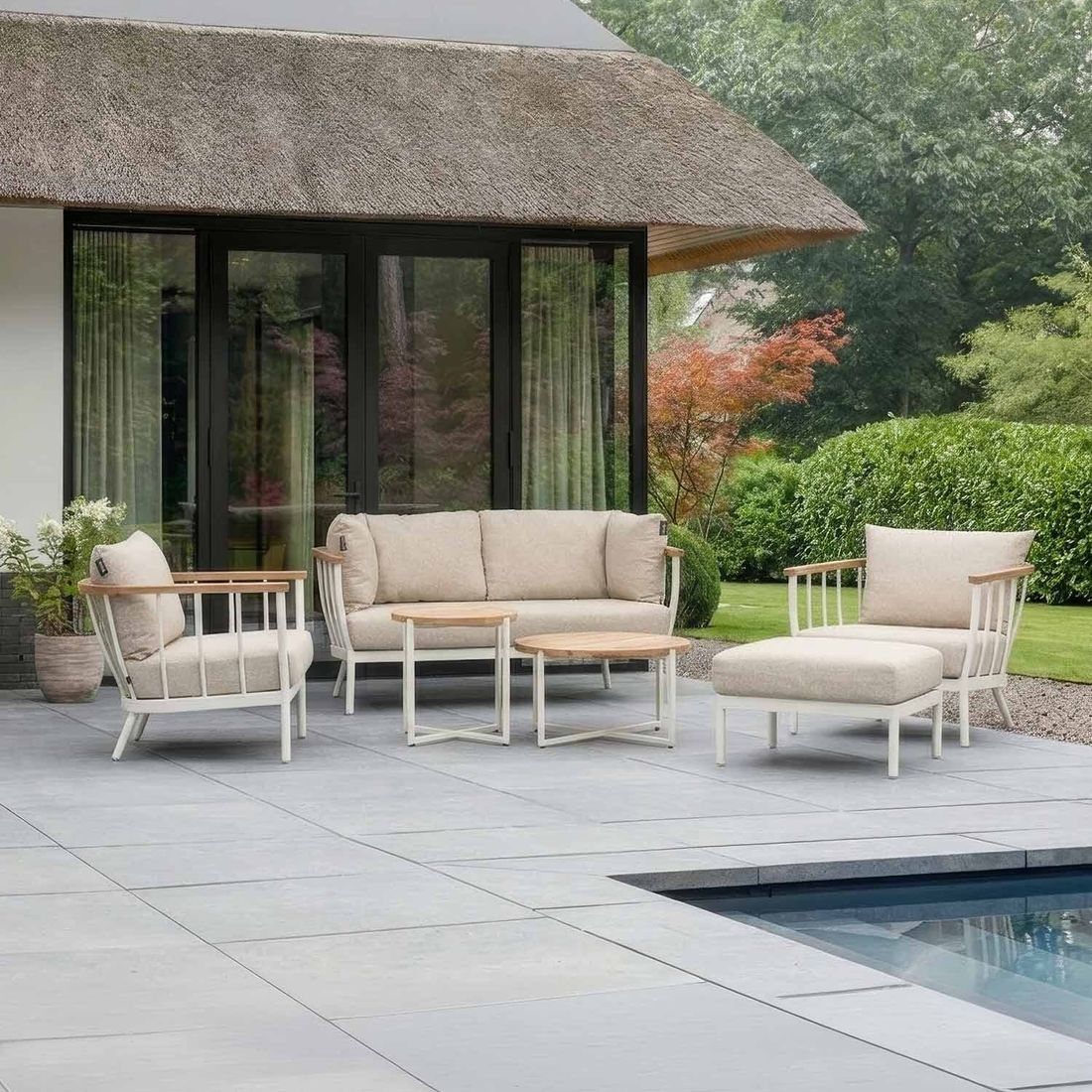 Apple Bee Condor Loungeset inkl. Loungetische Aluminium/Bee Wett