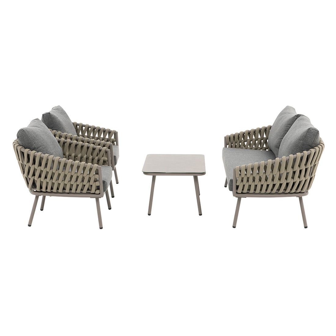 OUTLIV. Valencia Loungeset 4-tlg. Aluminium/Rope