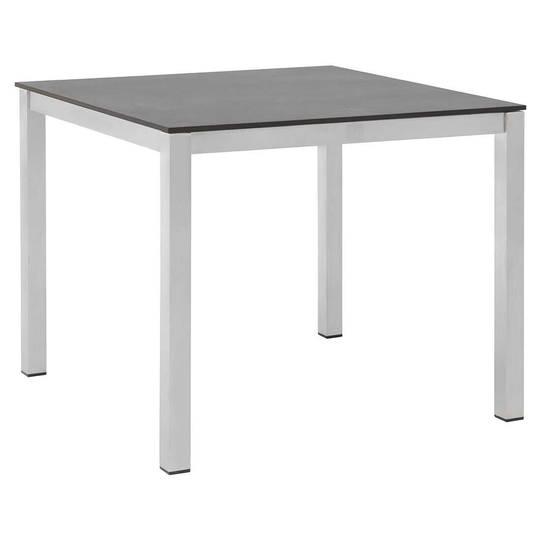 OUTLIV. Gartentisch 90x90cm Edelstahl/HPL