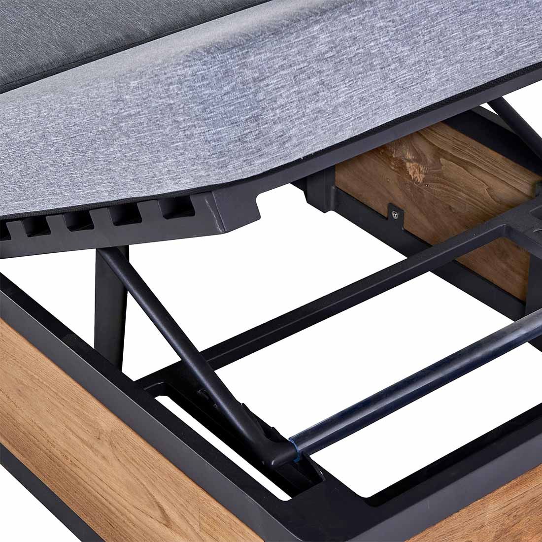 OUTLIV. Paros Loungeset inkl. Loungetisch Aluminium/Teak/Olefin