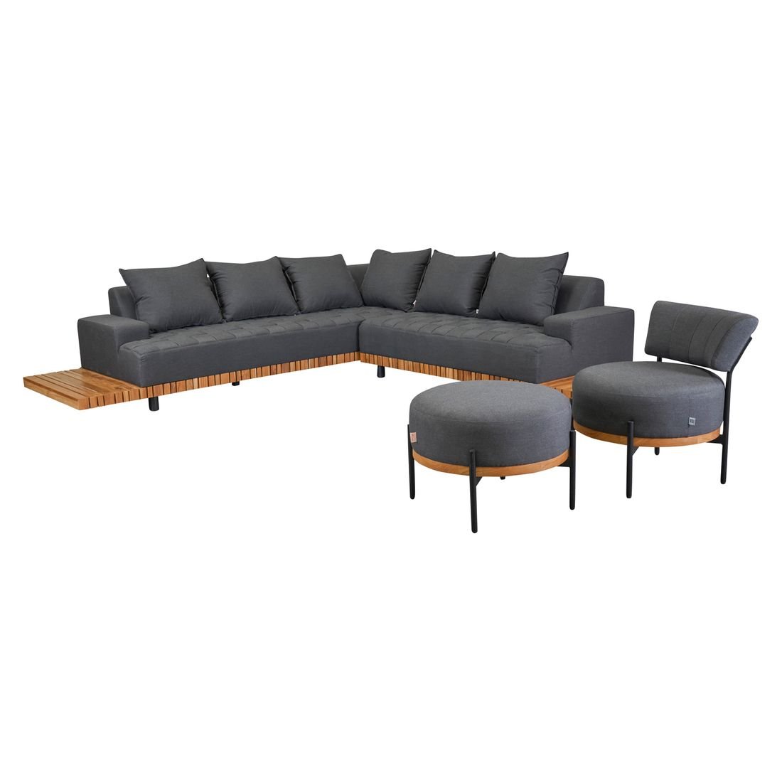 LC Garden Sunbay Ecklounge Teak/Sunbrella