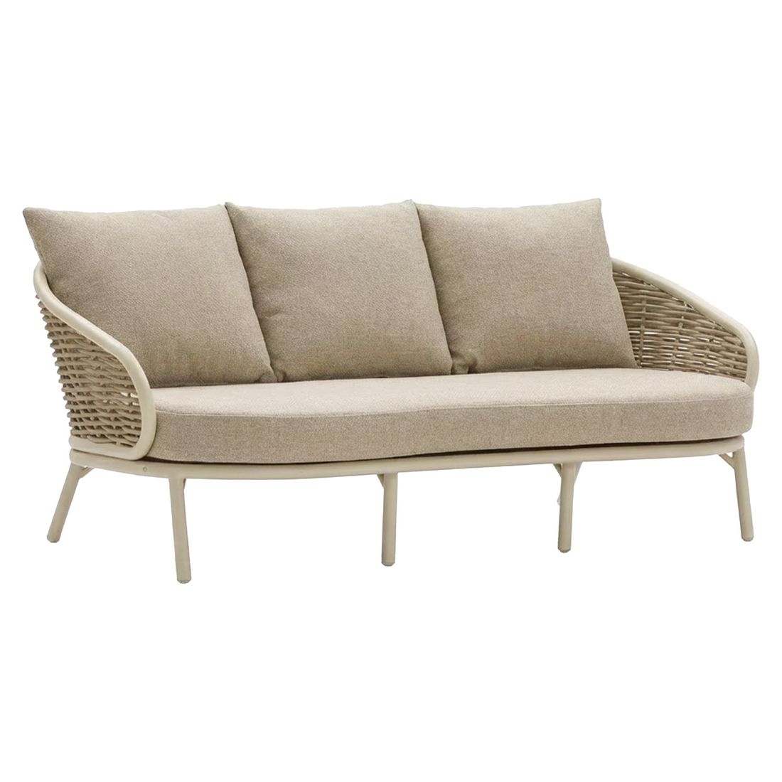Apple Bee Pine Key Gartenloungesofa Aluminium/Polyrattan/Bee Wett