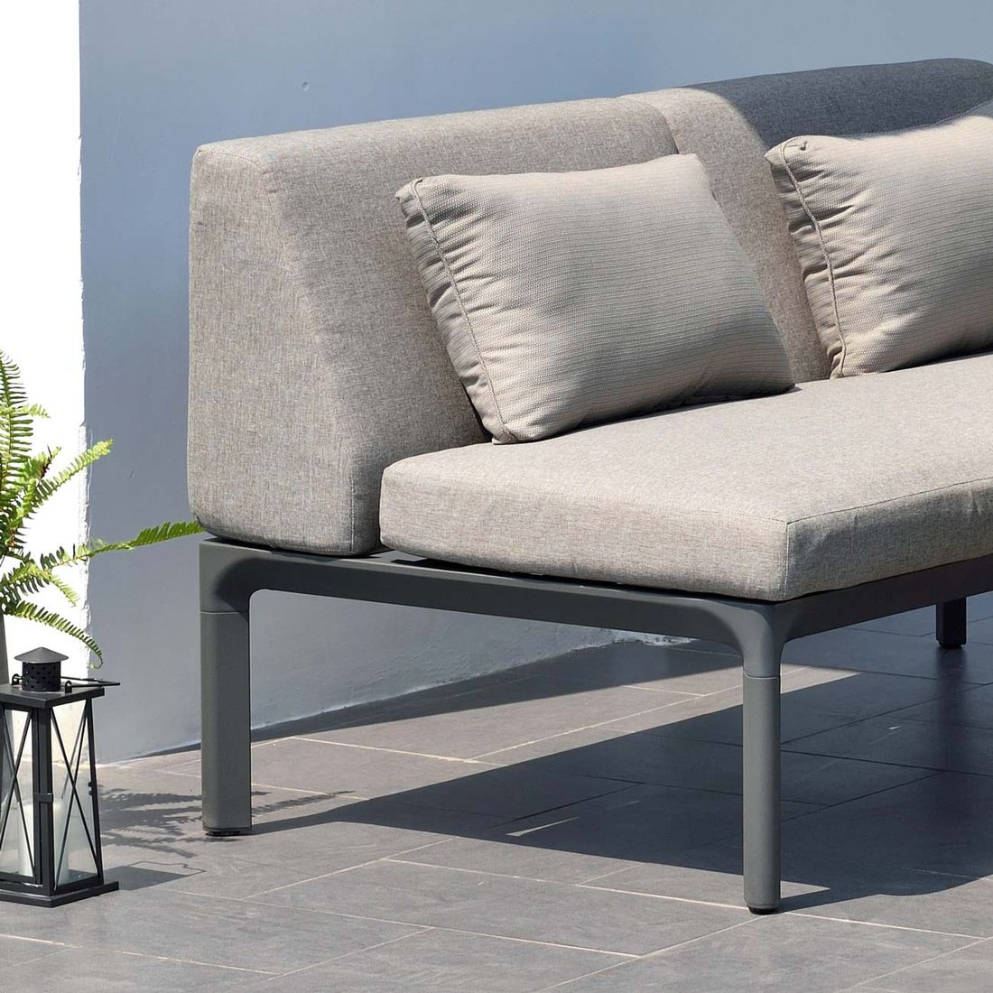 LifestyleGarden Dalgas Diningsofa Aluminium/Olefin