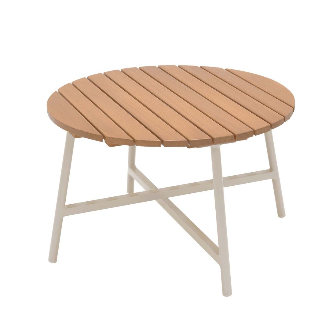 LifestyleGarden Copenhagen Loungetisch Ø55cm Aluminium/Eukalyptus