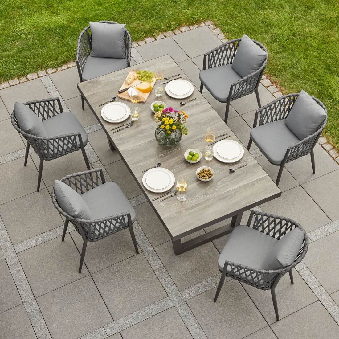 LC Garden Sunrepo Gartenmöbel-Set L (6 Plätze) Tisch 200x100cm