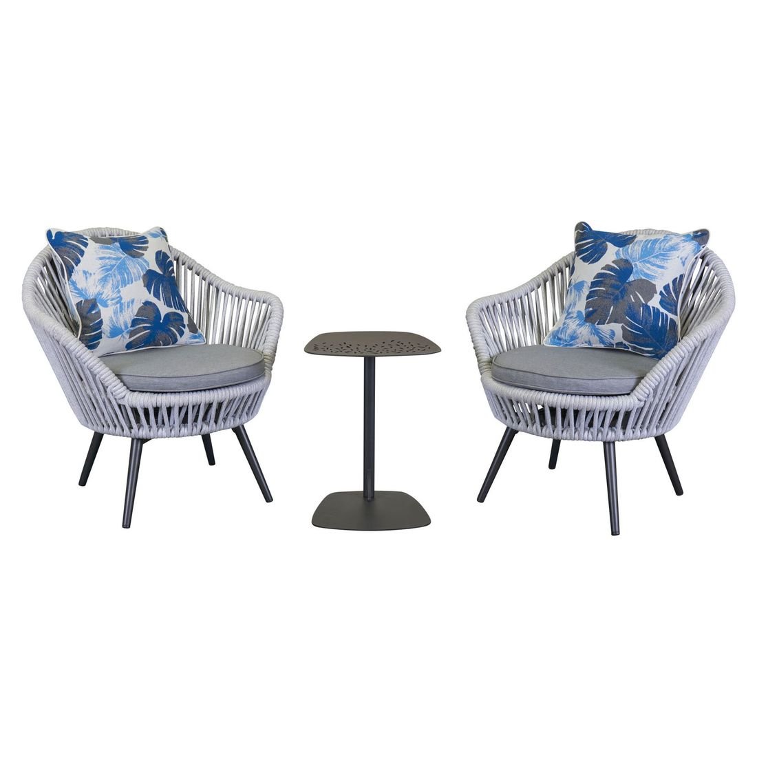 LC Garden Bari Loungesessel Aluminium/Rope