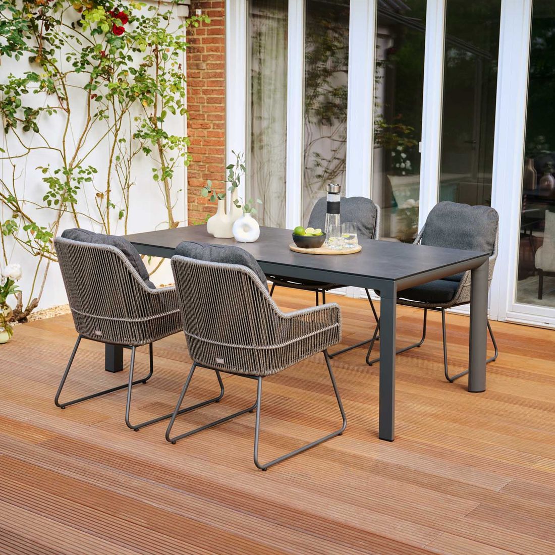 Siena Garden Kansas Gartensessel Aluminium/Geflecht