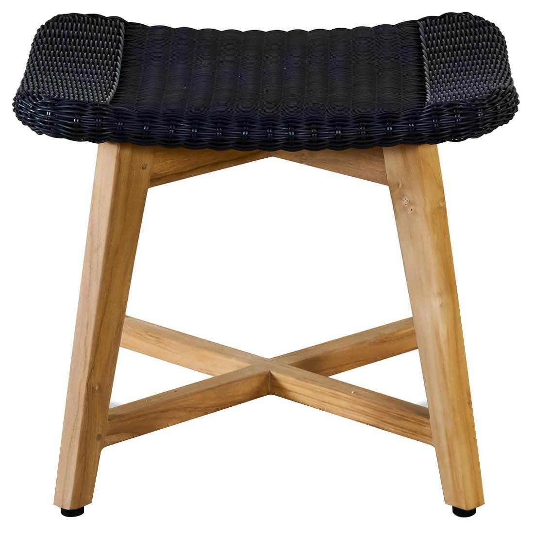 OUTLIV. Clovelly Loungesessel inkl. Hocker Teak/Polyrattan