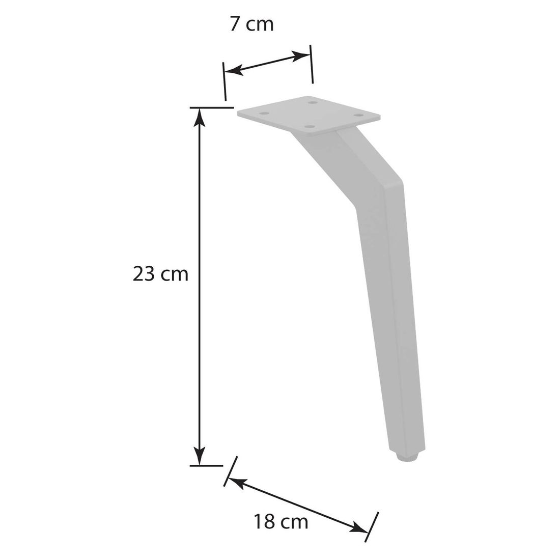 OUTLIV. Ava Fuß für Dininghöhe 23cm Stahl