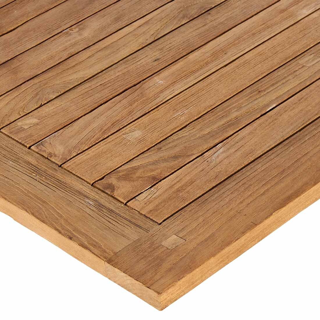 OUTLIV. Gartentisch-Platte 80x80cm Teak recycelt