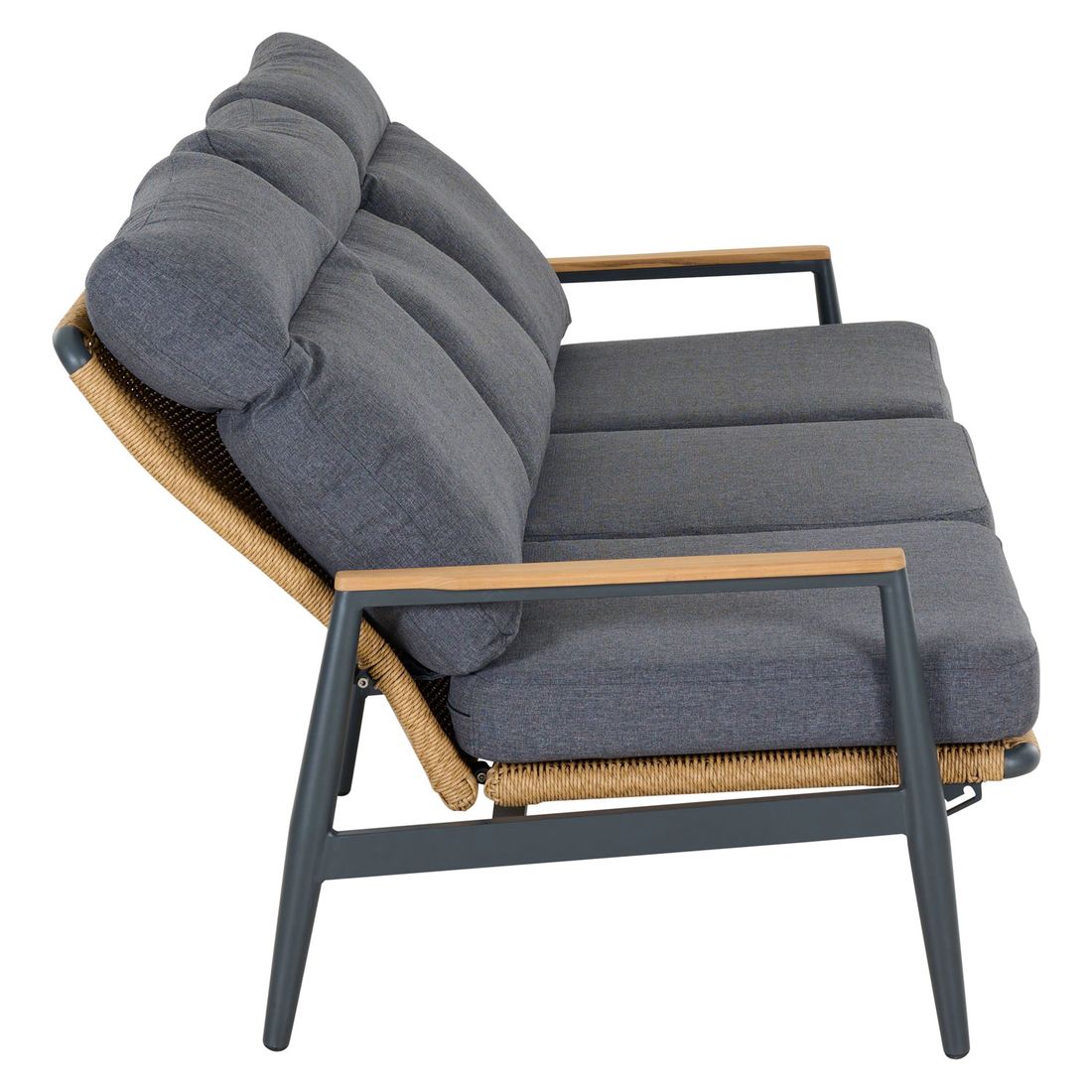 Siena Garden Roma Loungeset Aluminium/Geflecht