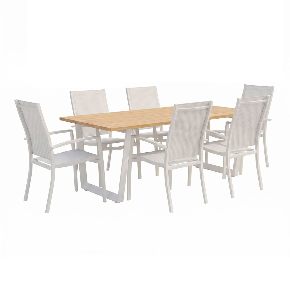 LifestyleGarden Panama Gartenmöbel-Set L (6 Plätze) Tisch 216x99cm