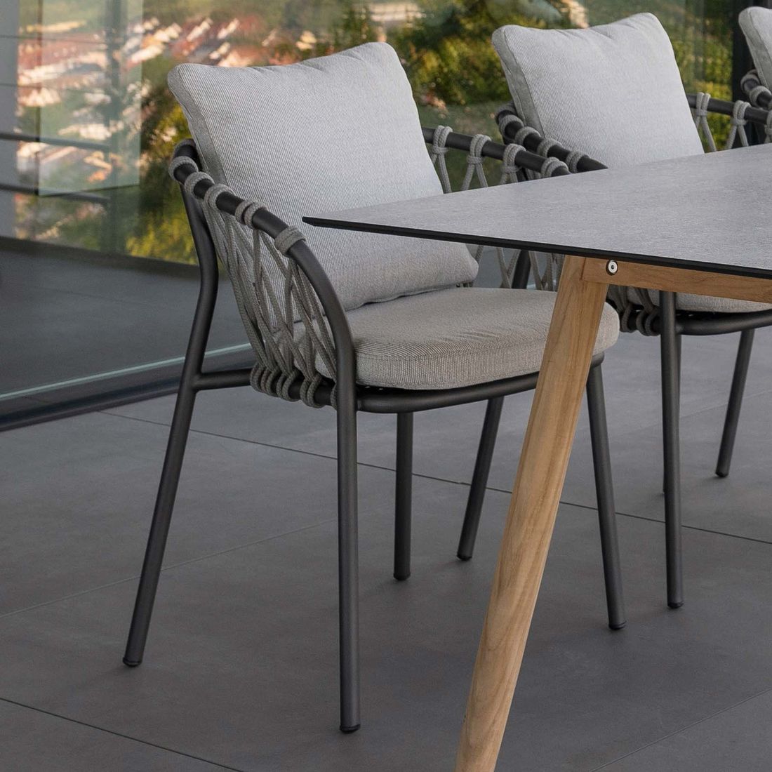 Stern Klea Gartensessel Aluminium/Rope/Outdoorstoff