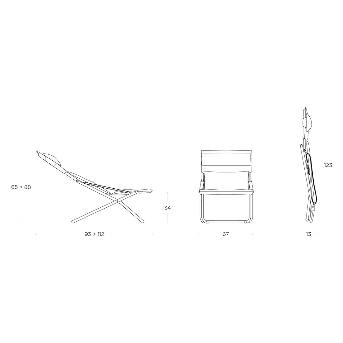 Lafuma Transabed Liegestuhl Stahl/Batyline Duo