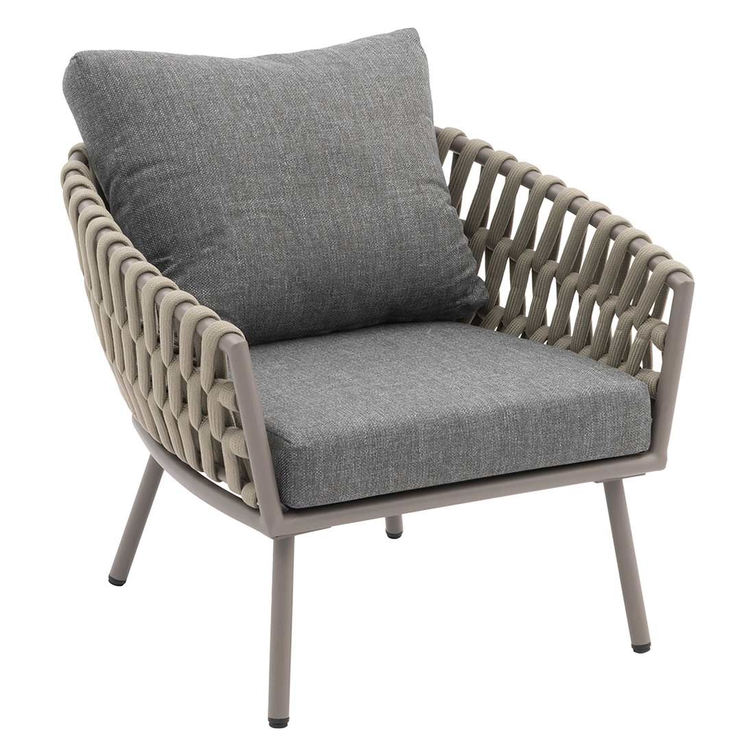 OUTLIV. Valencia Loungeset 4-tlg. Aluminium/Rope