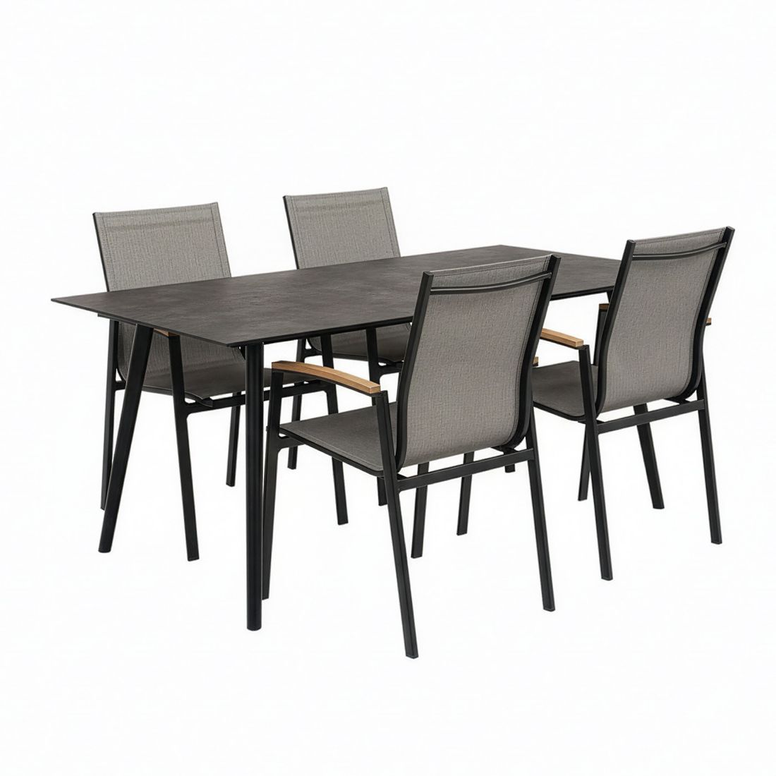 Stern Interno Gartentisch 180x100cm Aluminium/Silverstar 2.0