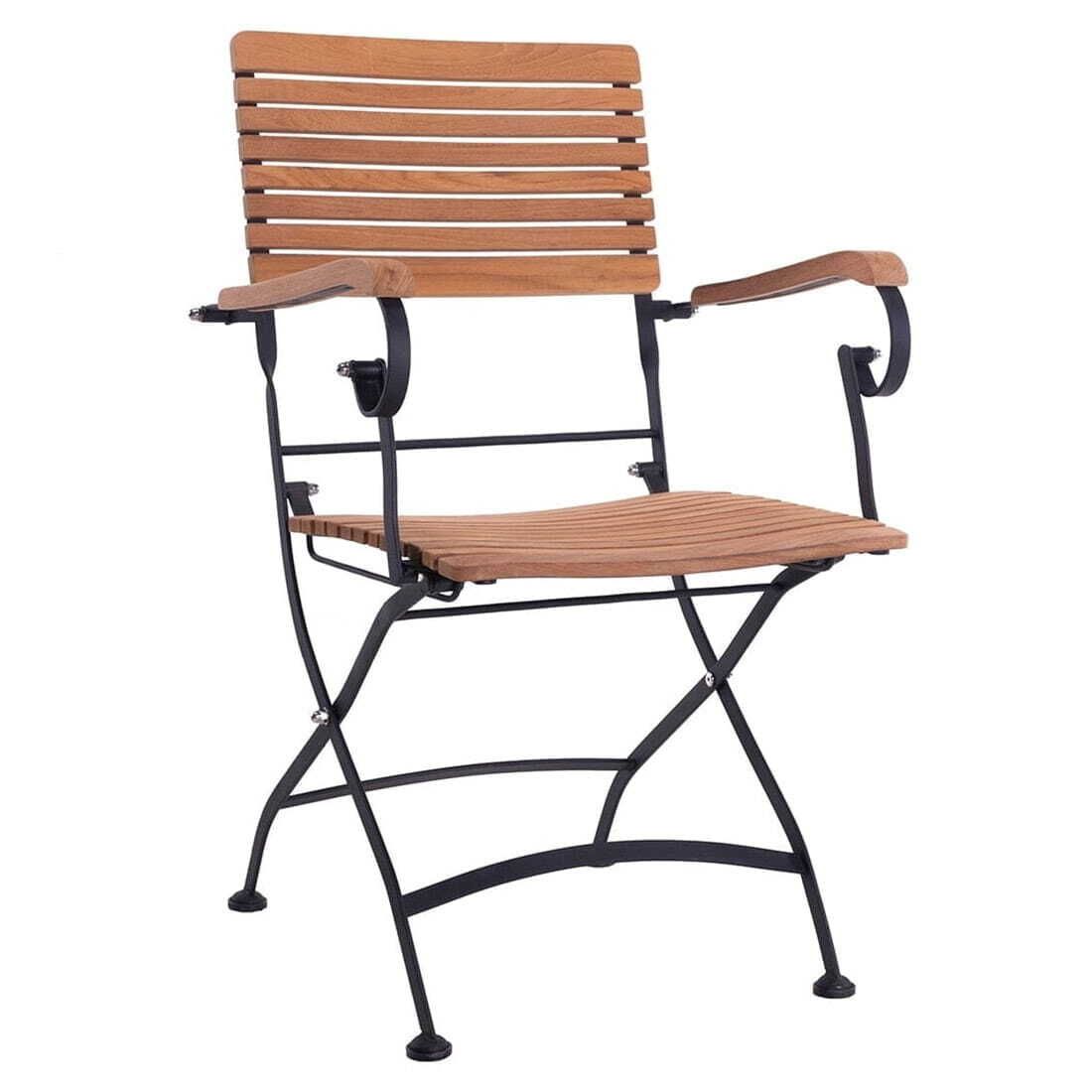 OUTLIV. Lindau Gartenmöbel-Set M (4 Plätze) mit Zebra Tisch Ø115cm