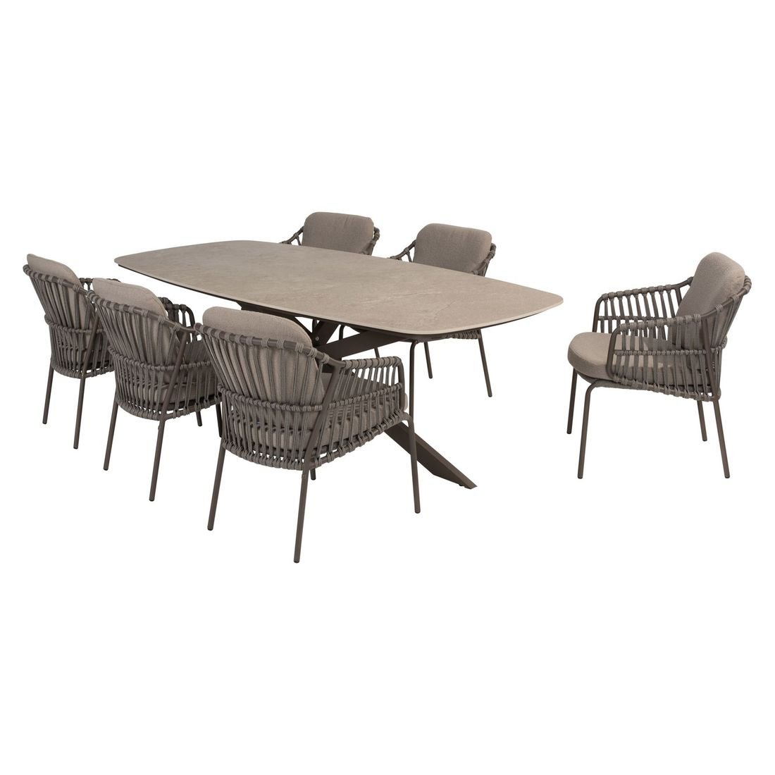 4Seasons Capalbio Gartenmöbel-Set 7-tlg. Tisch 240x103cm