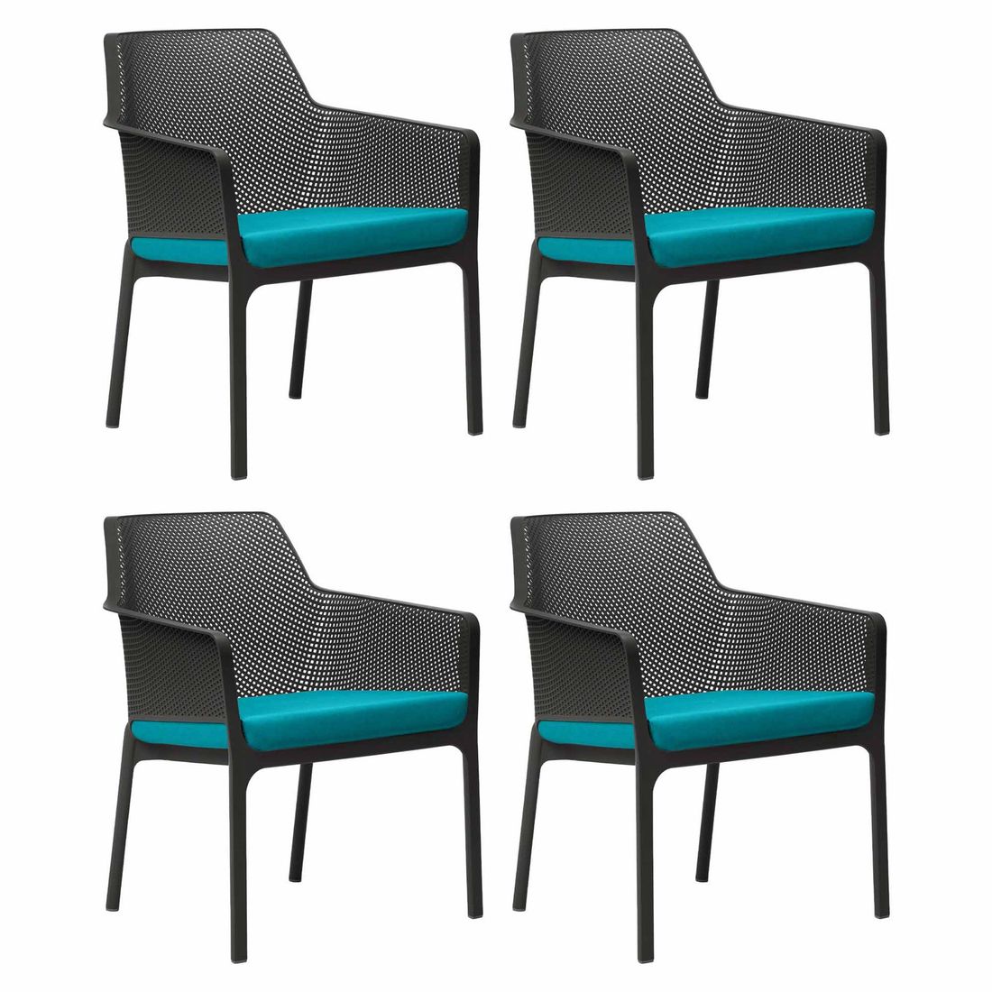 Nardi Net Relax Stuhlset 8tlg inkl. Sitzkissen