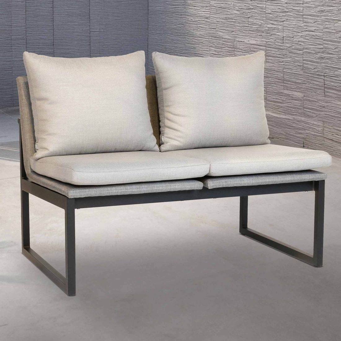 Stern Tammo Gartensofa Aluminium/Textilene/Kunstfaser