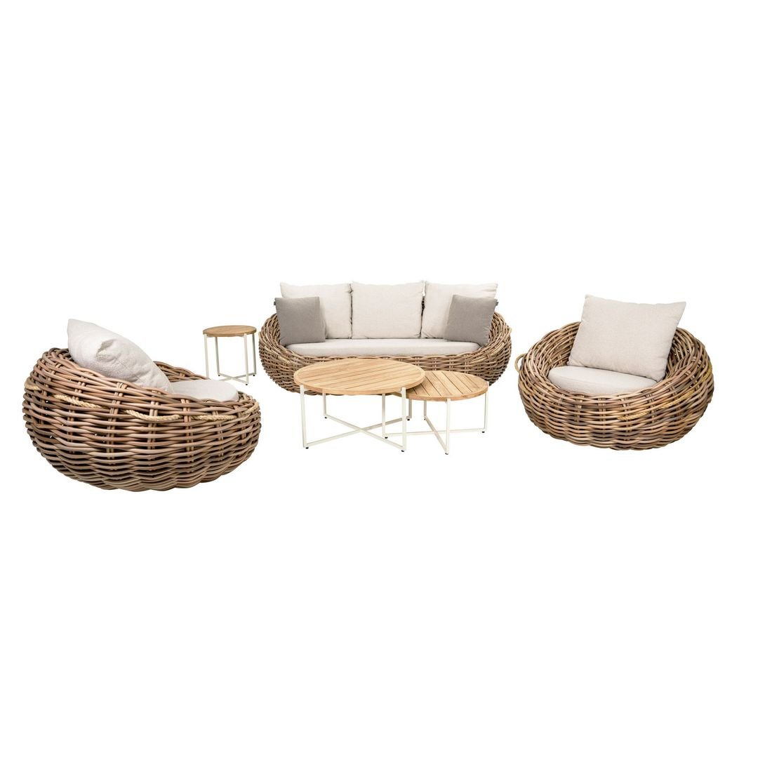 Apple Bee Cocoon Loungesessel Polyrattan/Bee Wett