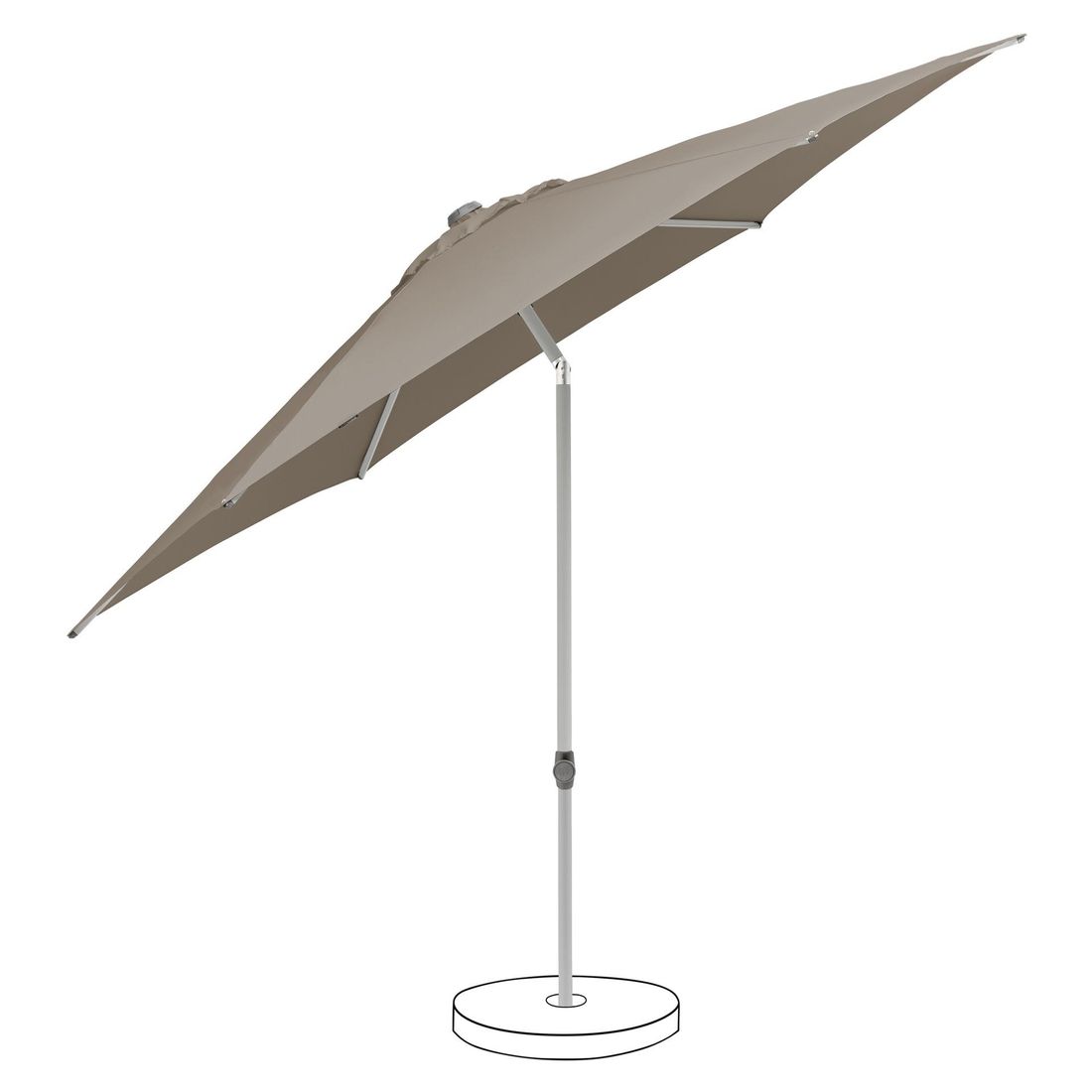 Suncomfort Pop Up Mittelstockschirm Ø250cm