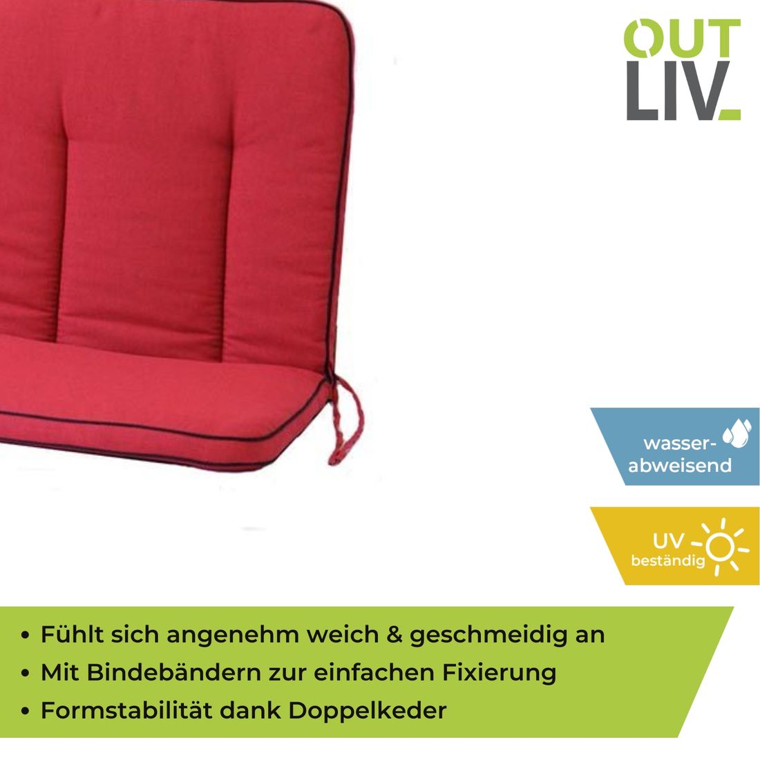 OUTLIV. Romeo Elegance  3-Sitzer-Bankauflage Olefin