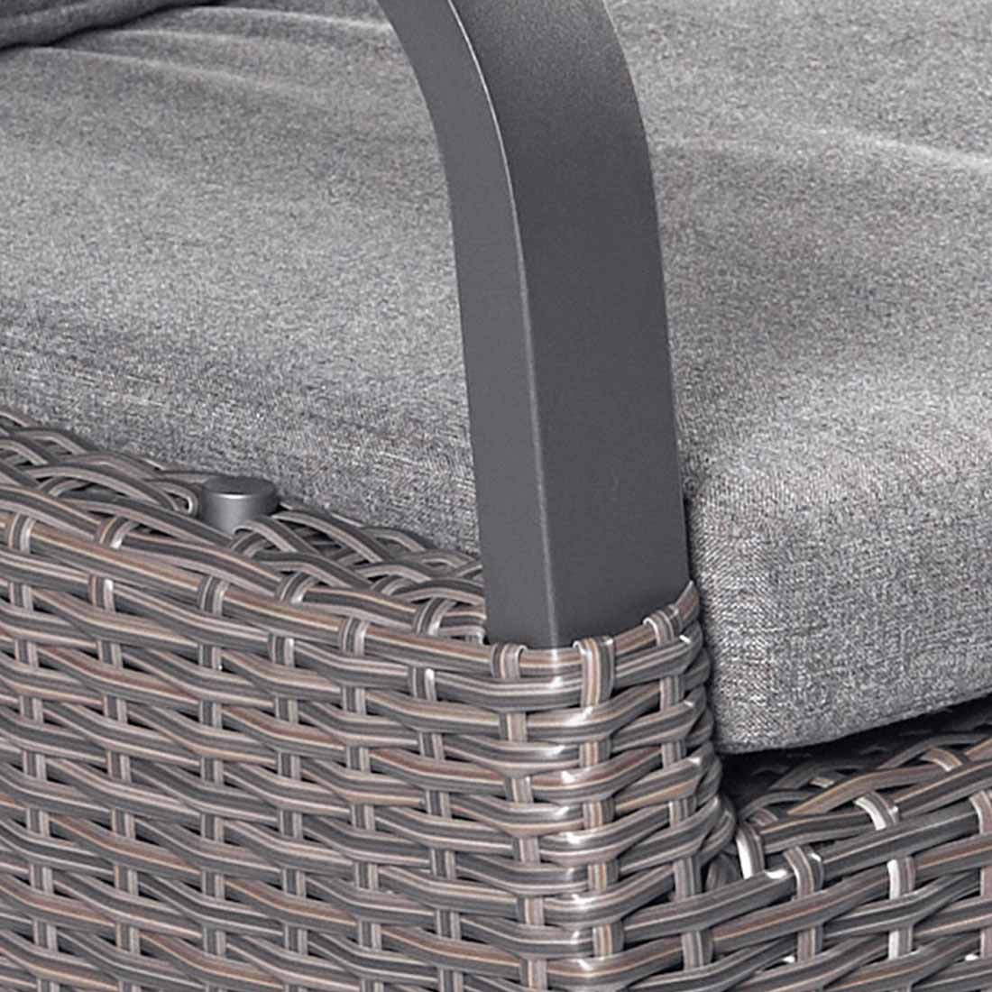 LC Garden Komido Gartenmöbel-Set L 6 verstellbar (Plätze) Tisch 200x100cm