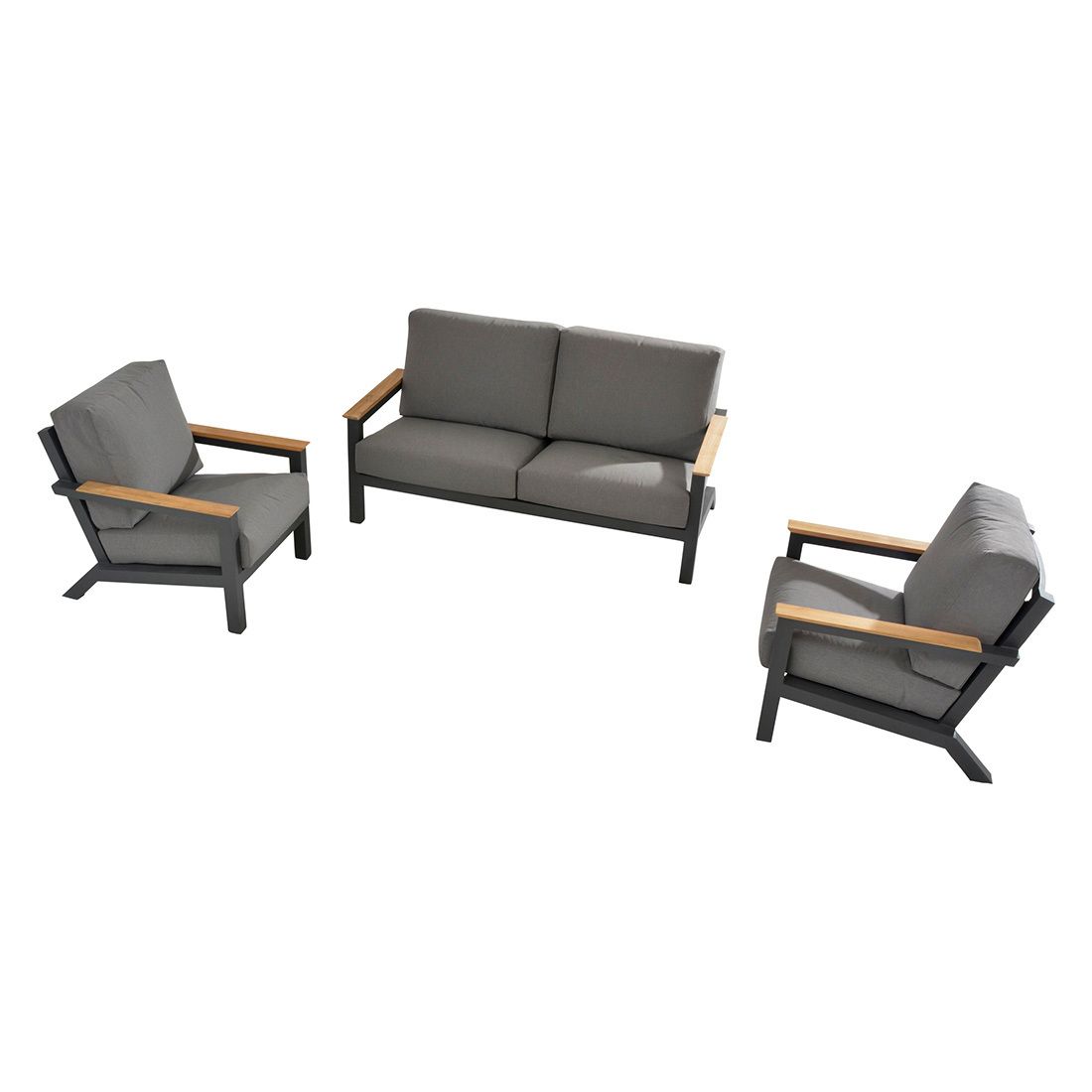 4Seasons Capitol Gartenloungesofa Aluminium/Olefin