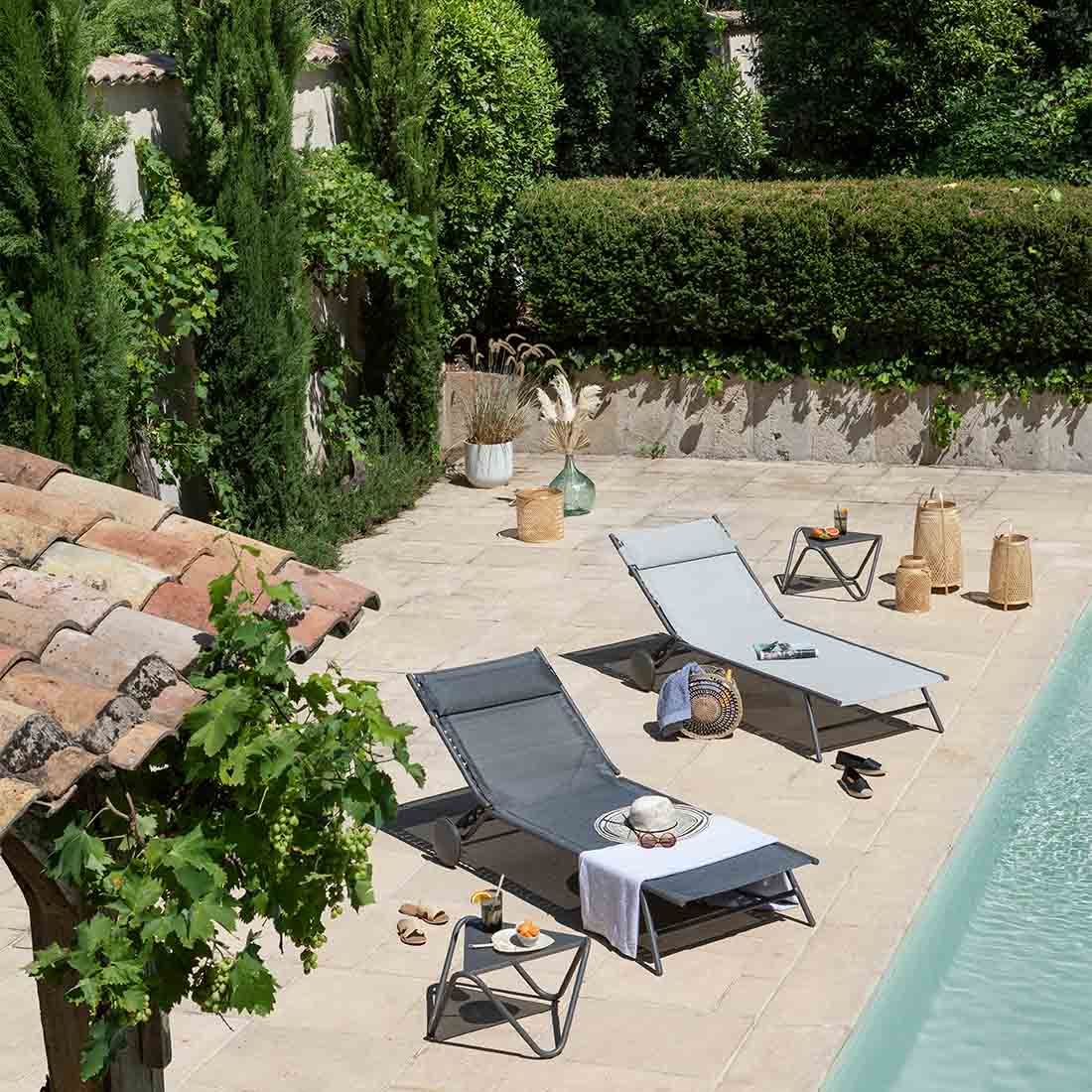 Lafuma Miami II Gartenliege Stahl/BatylineDuo