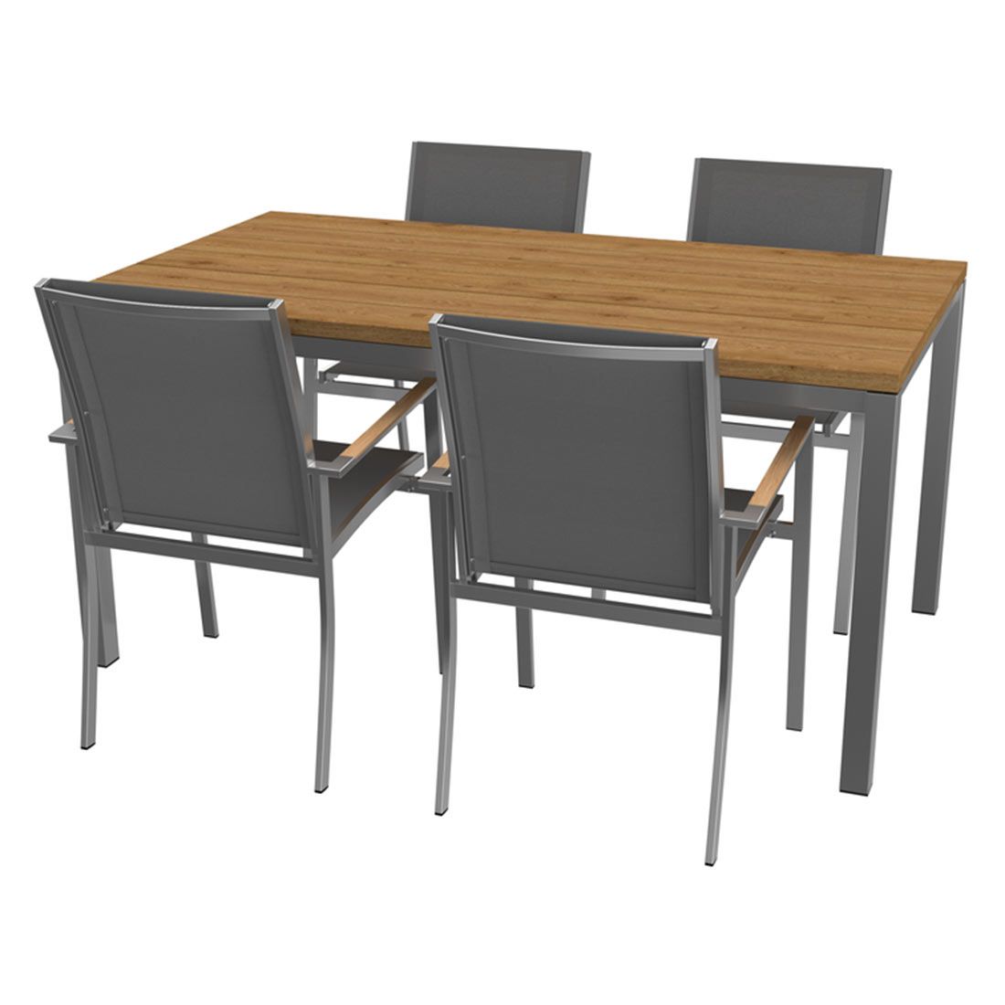 OUTLIV. Oviedo Gartenmöbel-Set M (4 Plätze) Tisch 160x90cm