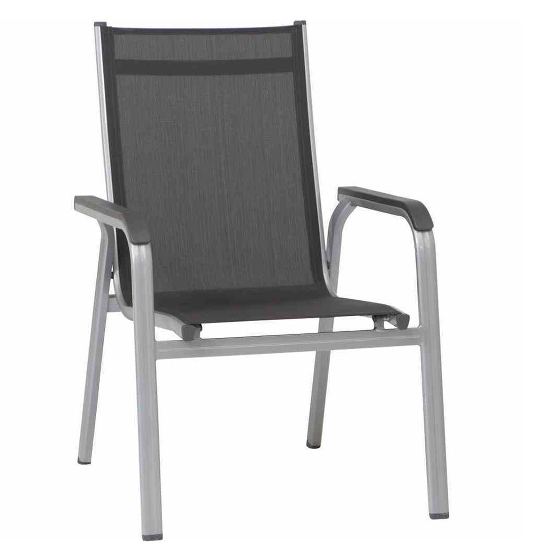 Kettler Basic Plus Stapelsessel-Set Aluminium/Textilene