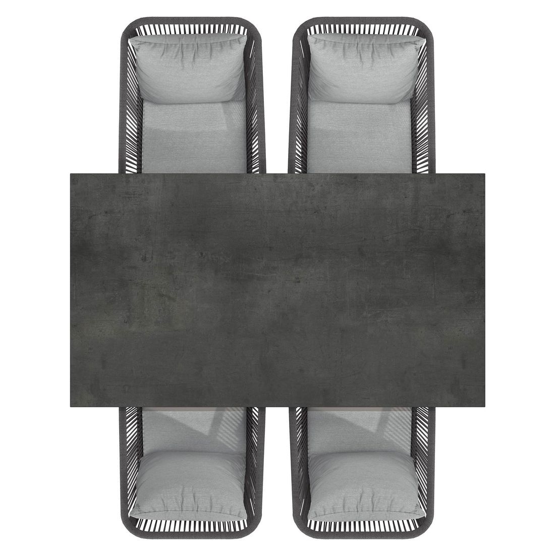 OUTLIV. Alex Gartenmöbel-Set M (4 Plätze) Tisch 160x90cm