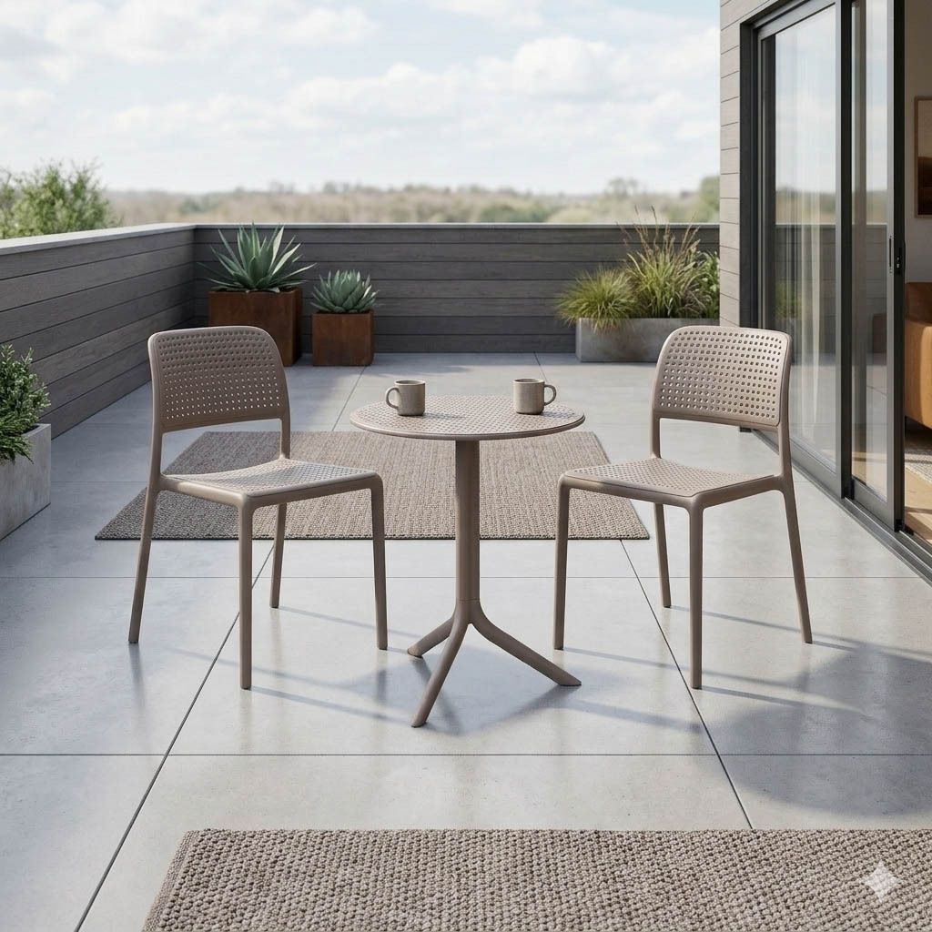 Nardi Bora Gartenmöbel-Set S (2 Plätze) Tisch Ø60,5cm