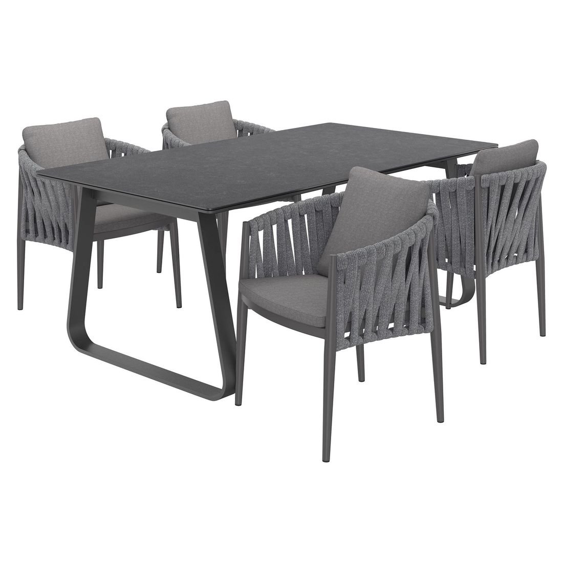 OUTLIV. Lena Gartenmöbel-Set M (4 Plätze) Tisch 180x100cm